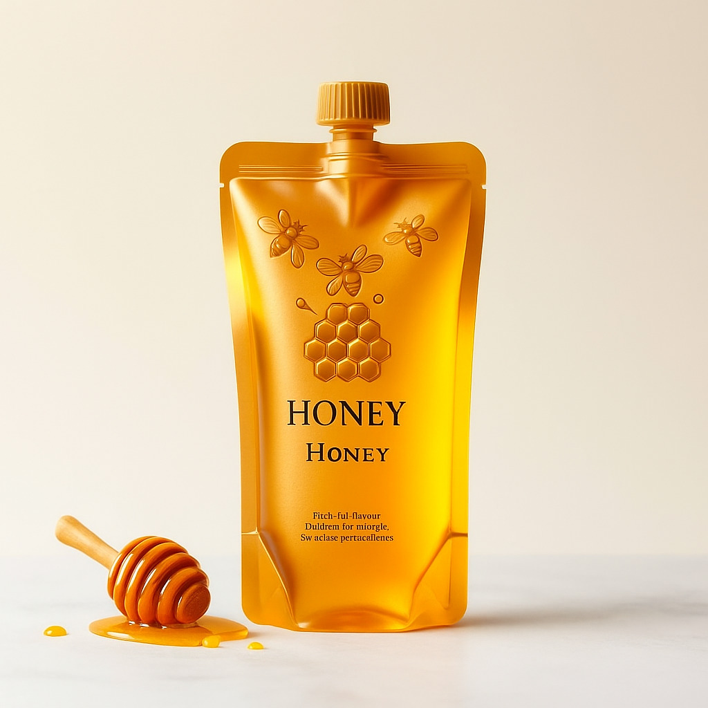 Spouted Stand-Up Barrier Pouches For Honey Packaging