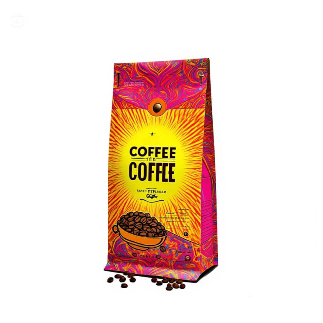 Custom Printed Flat Bottom Coffee Bags