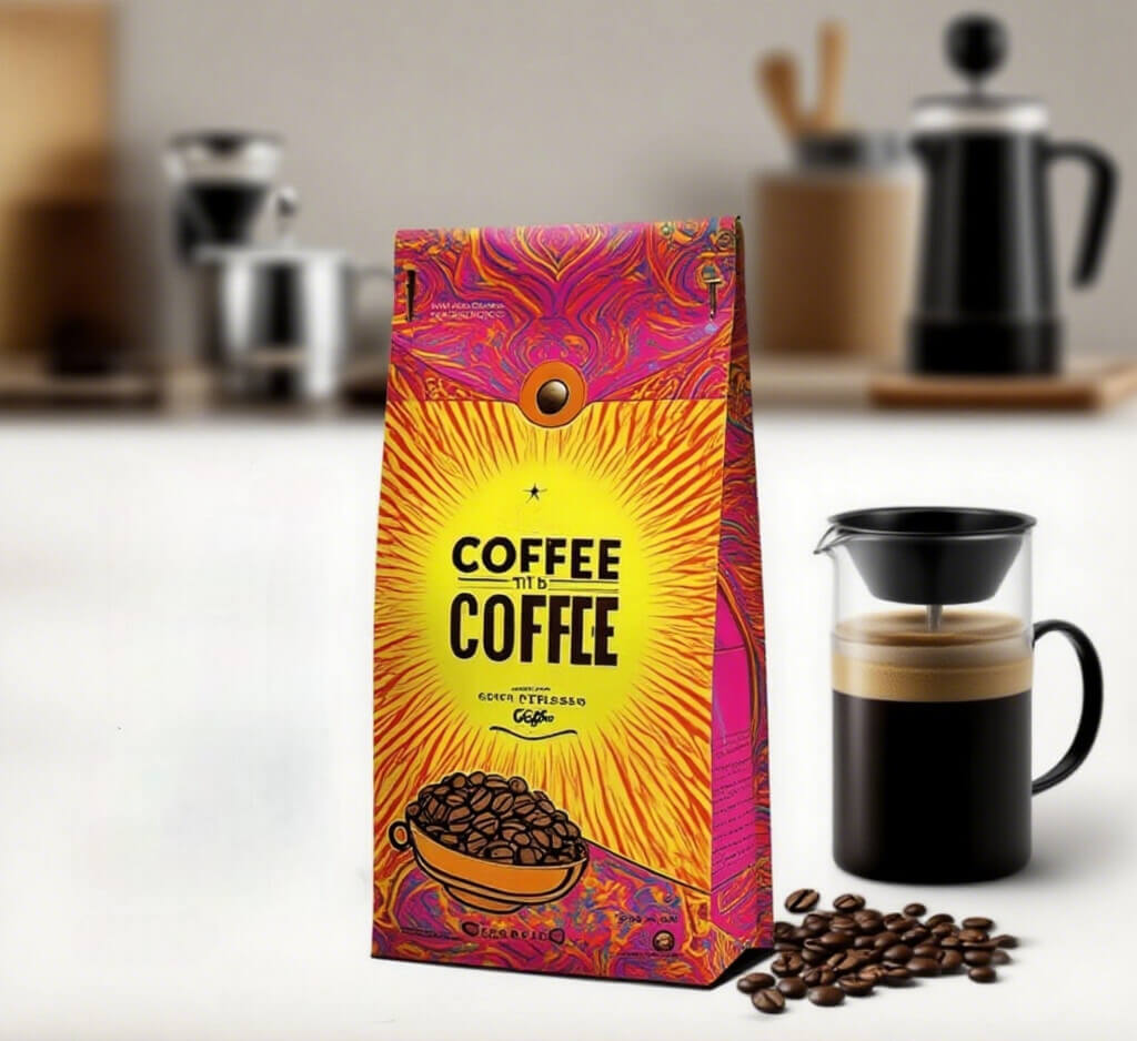 Custom Printed Flat Bottom Coffee Bags