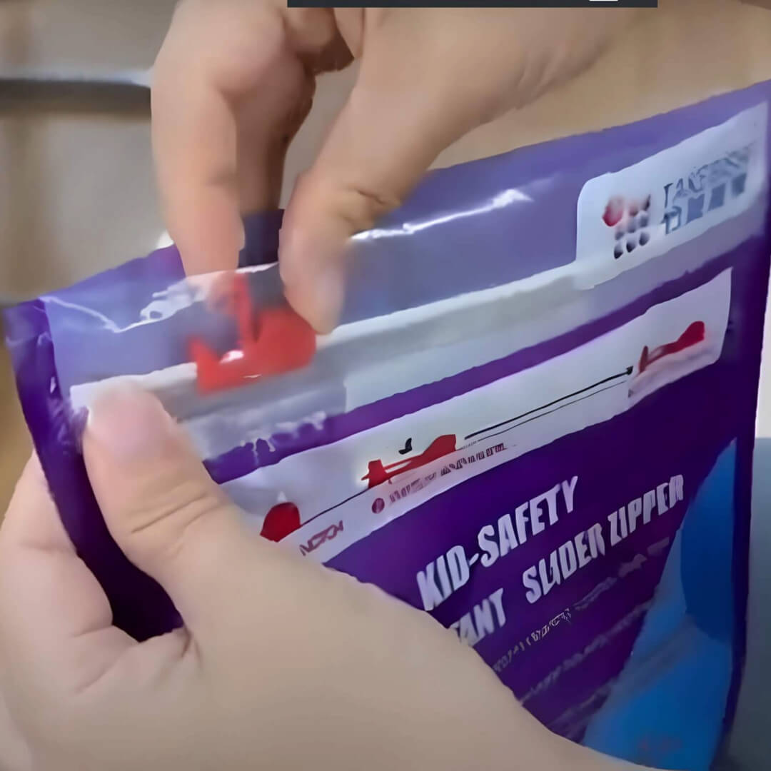 Reusable Flat Bottom Child Resistant Pouches 