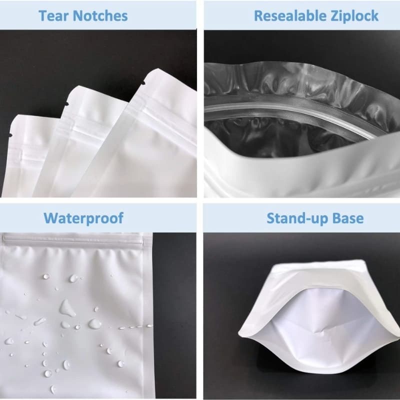 Resealable Stand Up Pouch Bags Doypack Packaging With Zip-Lock