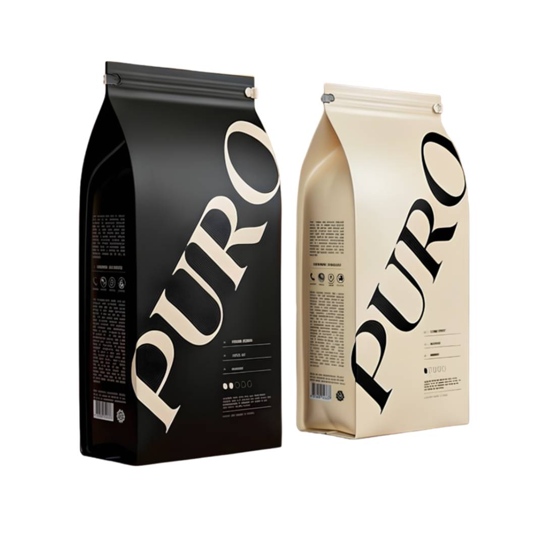Eco Friendly Flat Bottom Bag Coffee Packaging For Wholesale