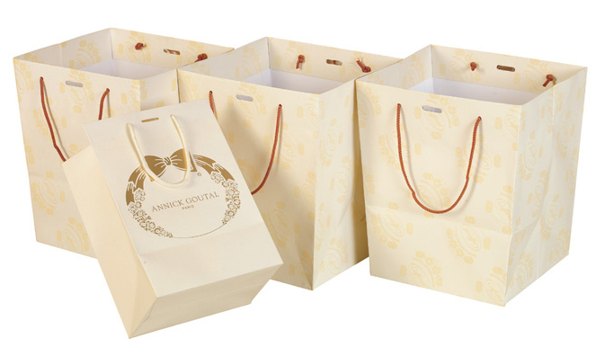 White kraft paper bag