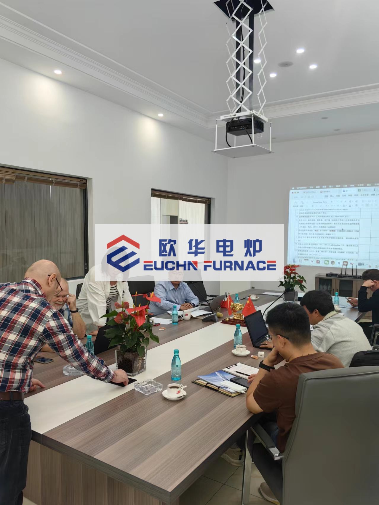 Warmly welcome Russian customers to visit our company to inspect and purchase heat treatment equipment production lines