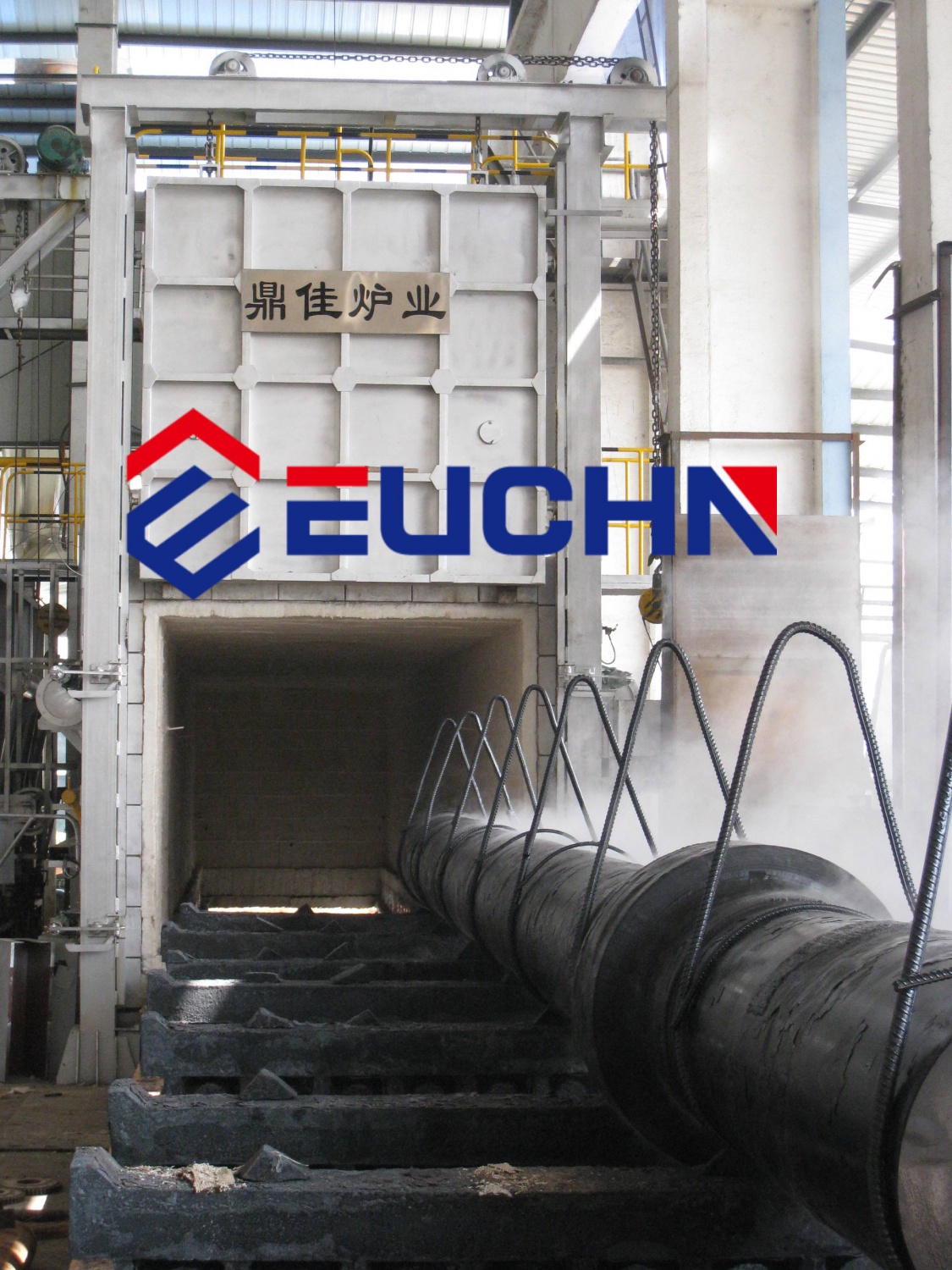 Natural gas trolley furnace
