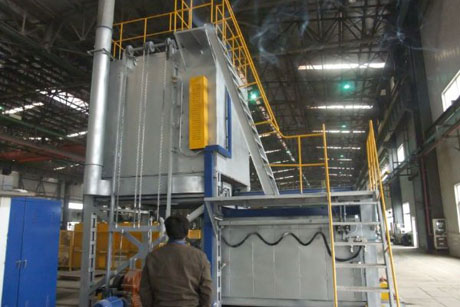 Vertical aluminum alloy quenching furnace