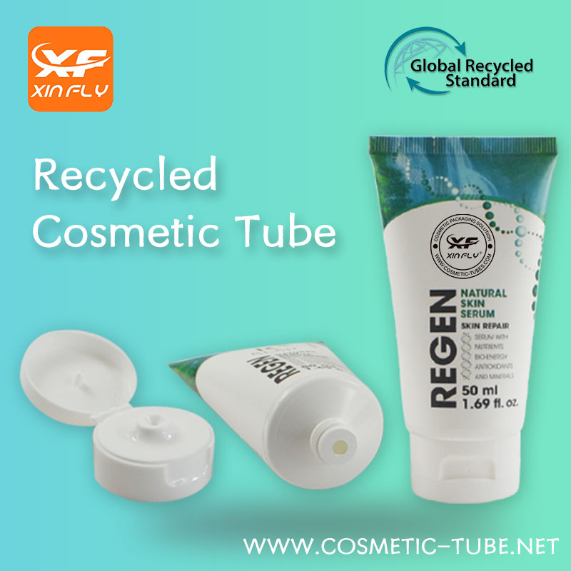 Eco-packaging Plastic PCR （Post-consumer Resin） Tubes Recycled Cosmetic Tube For Cosmetic Packaging