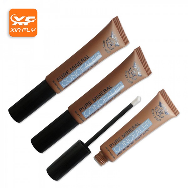 Custom Printed Clear Plastic Lipgloss Tube Container Empty Soft Lip Gloss Squeeze Tubes With Wand-副本-副本