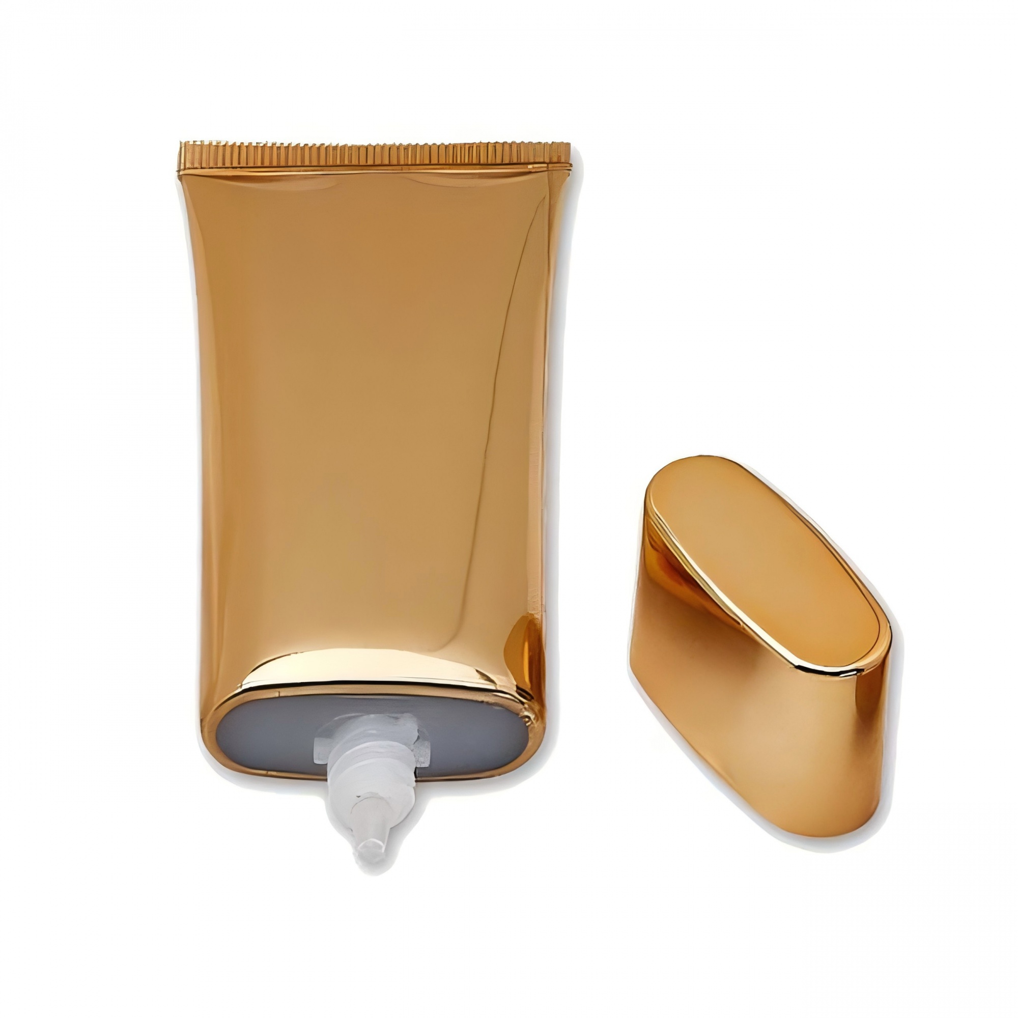 Flat Squeeze Aluminum Plastic Tubes for BB and CC Cream