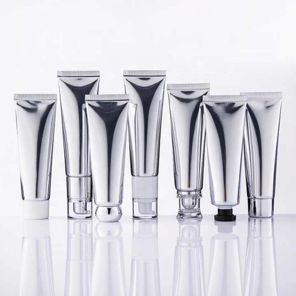 50ml Silver Metallic Glossy Aluminum Laminated Cosmetics Tubes