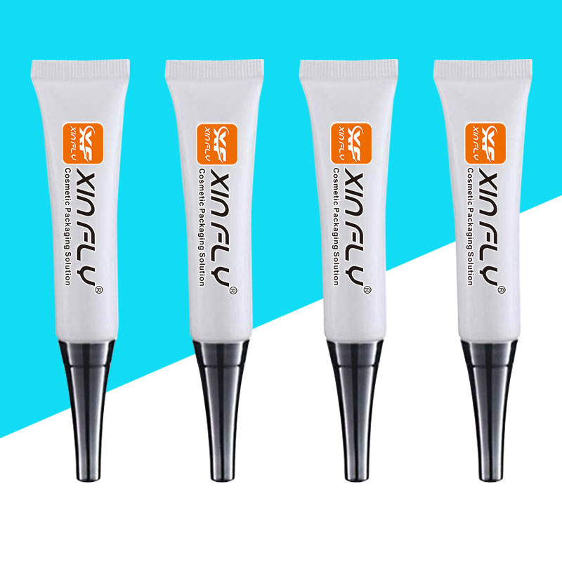 Manufacturer Empty PE Eye Cream Tube Cosmetic Packaging Squeeze Tube with Long Nozzle Custom Medical Gel Container