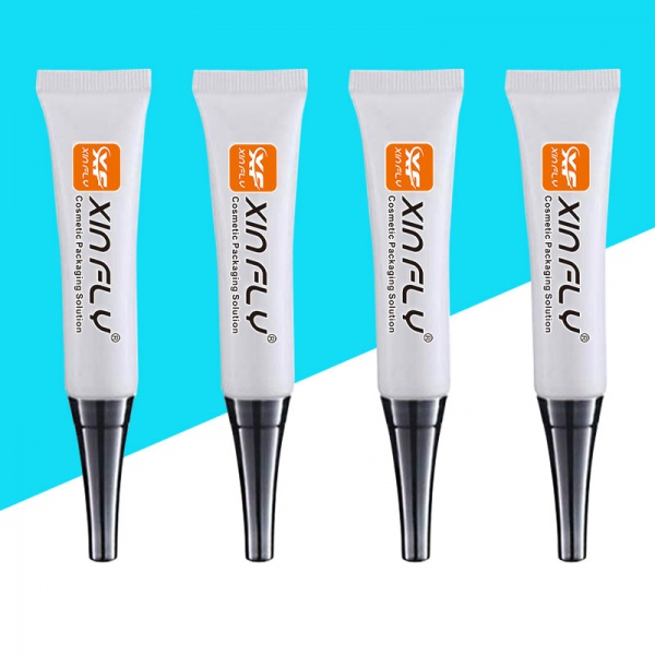 Manufacturer Empty PE Eye Cream Tube Cosmetic Packaging Squeeze Tube with Long Nozzle Custom Medical Gel Container
