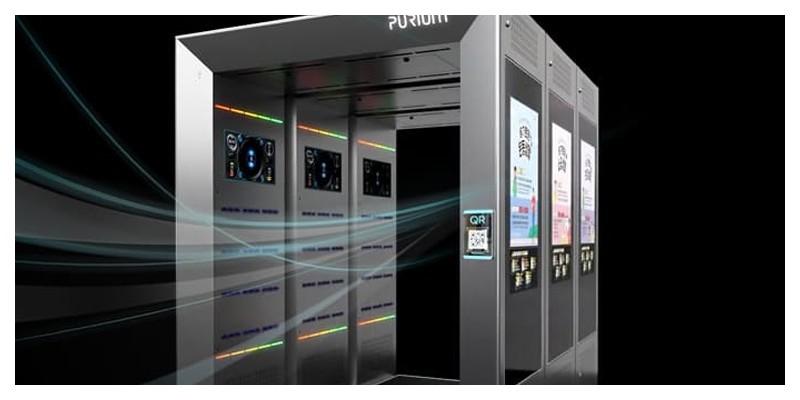 韩国客户疾病控制门集尘系统选用24V直流风机