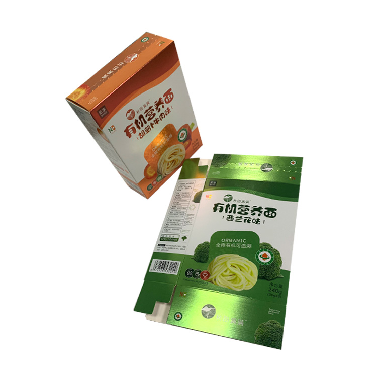 Custom Paper Box For Food Products Food Package Box With Gold Foil Glossy Silver Cardboard Box With Embossed