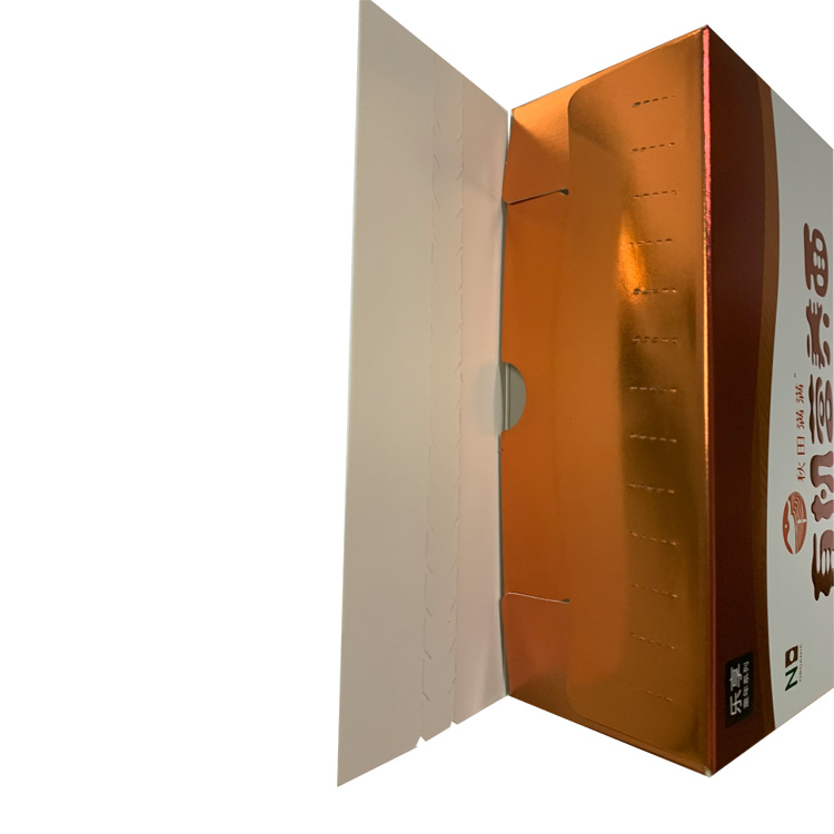 Custom Paper Box For Food Products Food Package Box With Gold Foil Glossy Silver Cardboard Box With Embossed