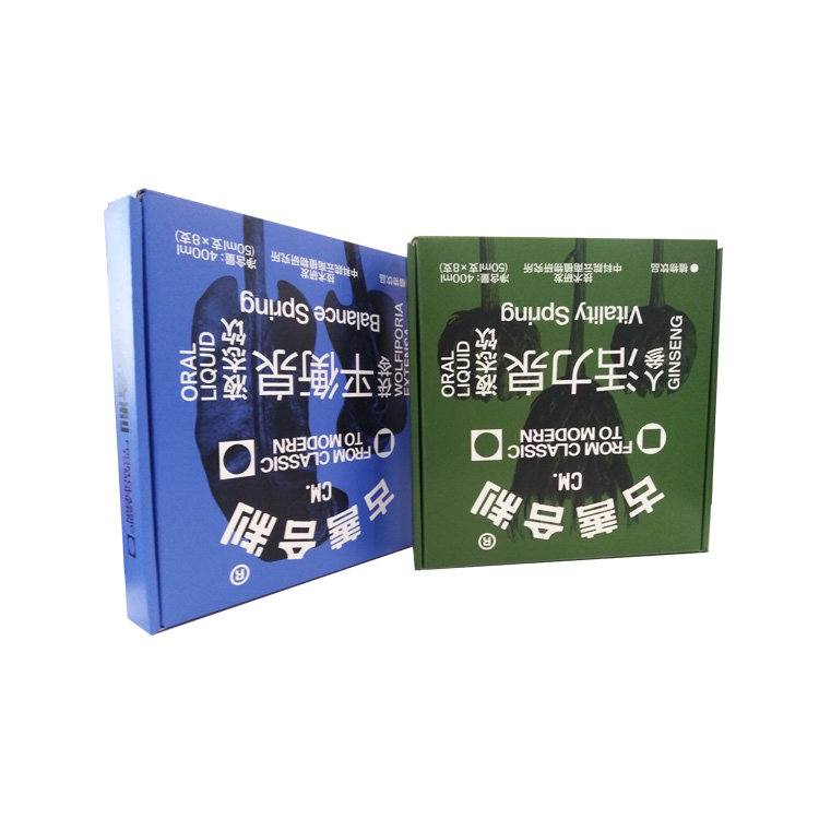 Custom Oral Liquid Airplane Paper Box High Quality Medicine Glass Bottle Package Box Rectangle Airplane Corrugated Paper Box