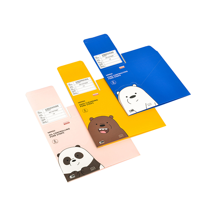 Custom cosmetic paper box cardboard paper packaging boxes art paper folding cosmetic box for cosmetics packaging