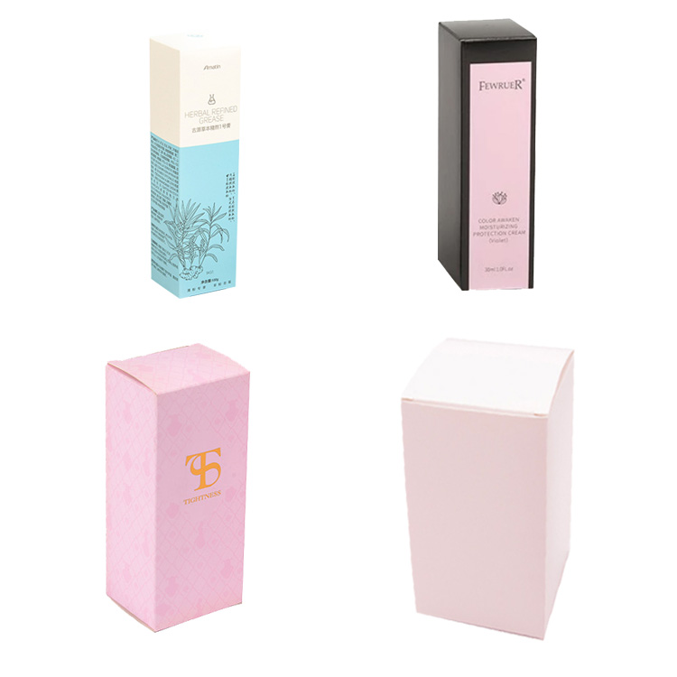 Custom Nail Polish Oil Boxes Matt coated Lipstick Paper Boxes Folded Packaging Box For Cosmetic