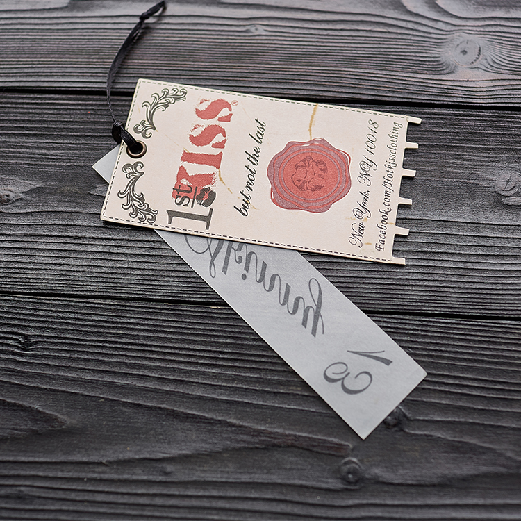Custom Garment Plastic Hang Tag Printing Jeans Clear PVC Hang Tag Clothing Paper Hang Tag Printing