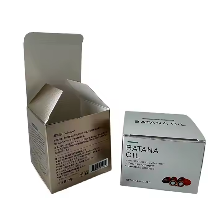 Custom Luxury Face Cream Packaging Box Cosmetic Face Cream Package Box Luxury Glossy Silver Paper Box Printing