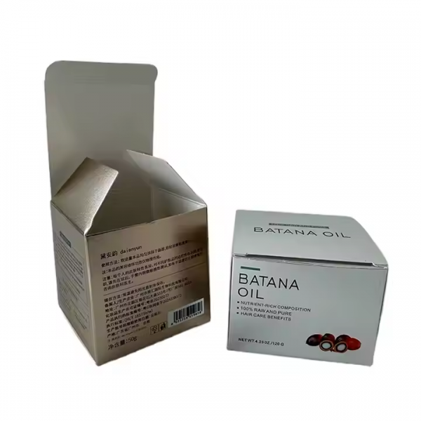 Custom Luxury Face Cream Packaging Box Cosmetic Face Cream Package Box Luxury Glossy Silver Paper Box Printing