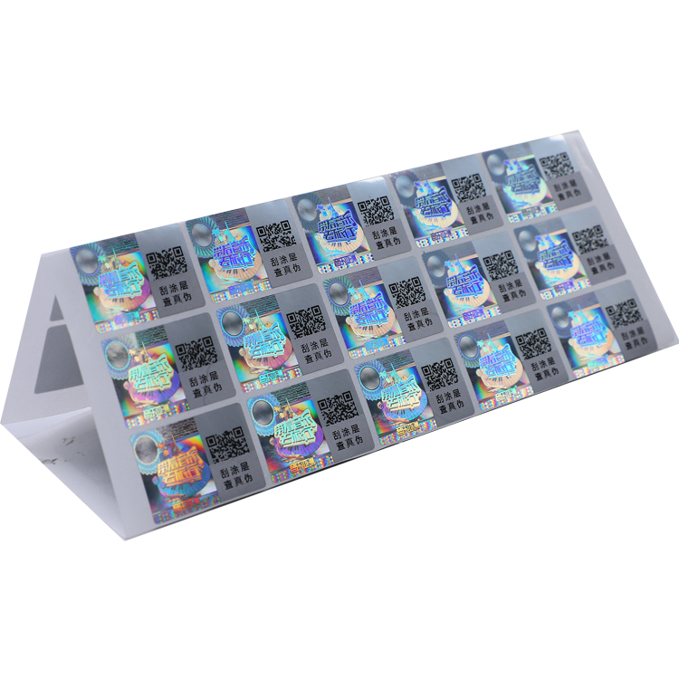 Custom Make Holographic Sticker Hologram Label Convex Lens Hologram Label QR Code Holographic Sticker QR Code Holographic Label