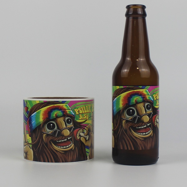 Custom Waterproof PP Vinyl Label Vinyl Sticker Roll Self Adhesive Beer Sticker Waterproof Beer Label Beer Bottle Label
