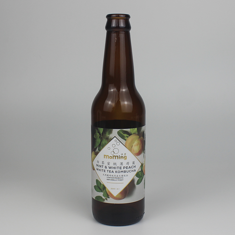 Custom Waterproof Craft Beer Glass Bottle Label Beer Sticker With Gold Foil Beer 330ml Can Bottle Sticker Vinyl Sticker Printing