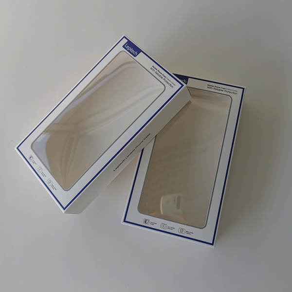 Custom Paper Box For Mobile Phone Case Customized Phone Case Packaging Box With Clear PVC Window Package Box For Phone Case