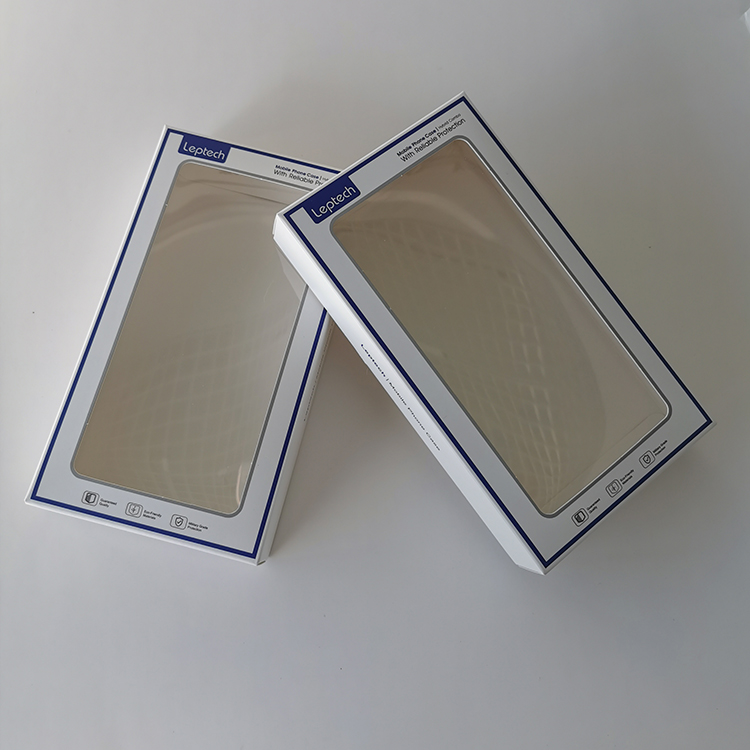 Custom Paper Box For Mobile Phone Case Customized Phone Case Packaging Box With Clear PVC Window Package Box For Phone Case