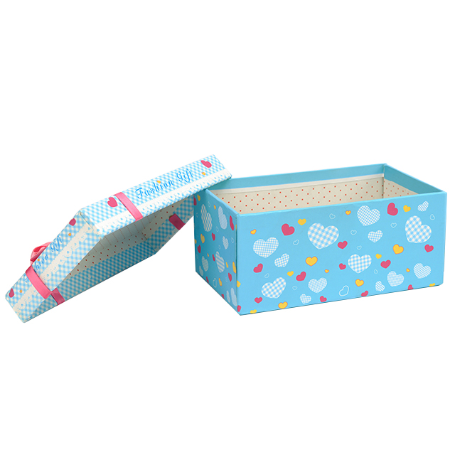 Custom Printed Gift Box Creative Upper and Lower Cover Packaging Gift Box Paperboard Paper Gift Box