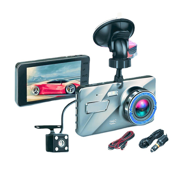 4inch Screen Dash Camera with Reverse Camera Record