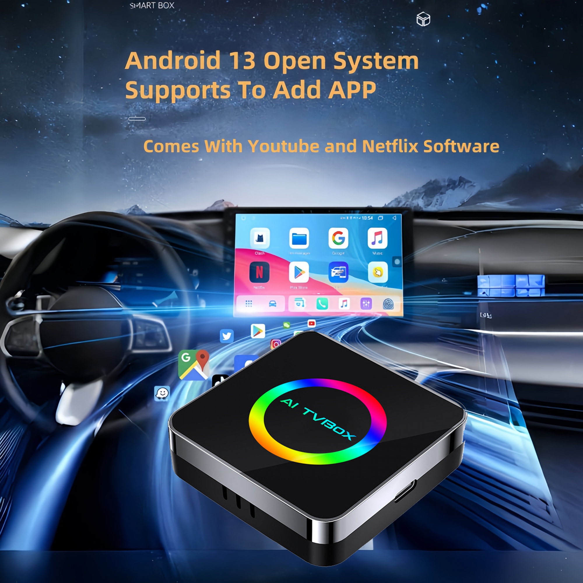 Android Wireless Carplay Android Auto AI Box ZL-A003