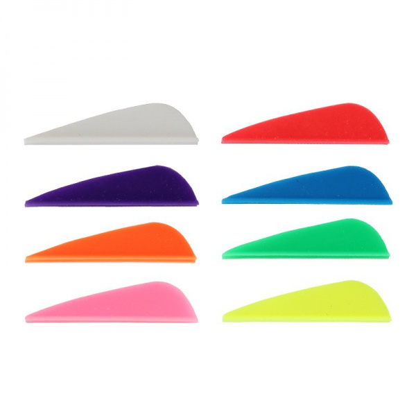 Drop-shaped Arrow Fletchings Customizable in Various Colors
