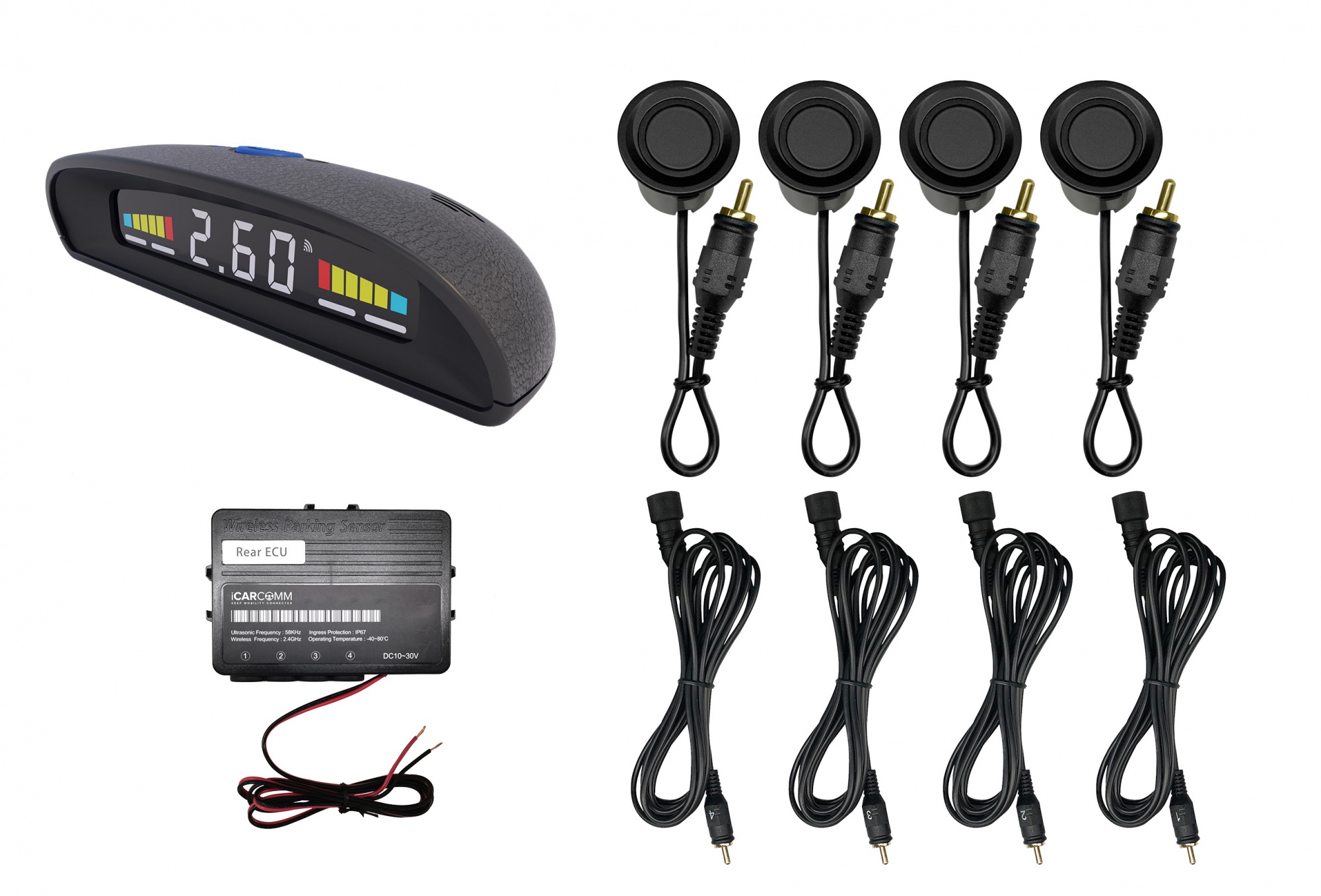 Wireless No-drilling Parking Sensor System