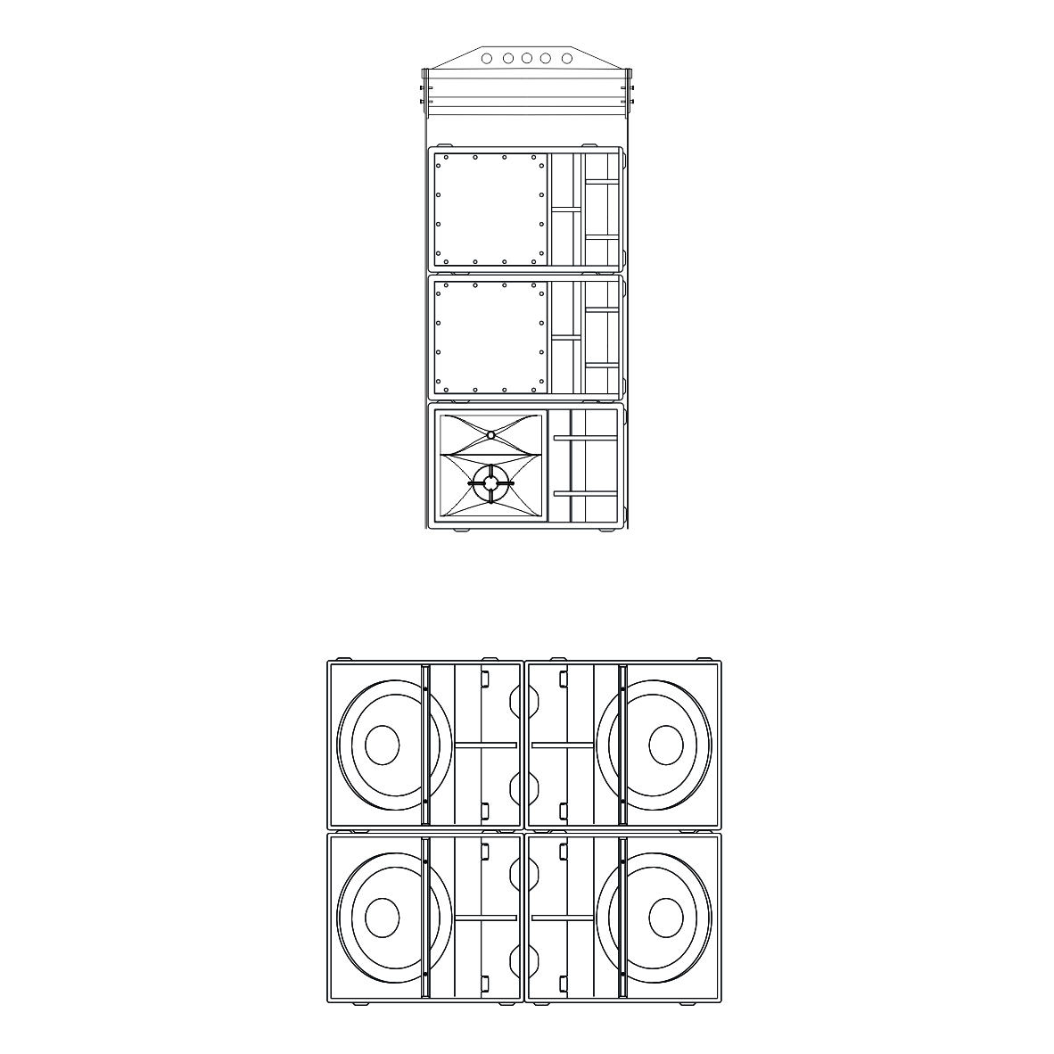 KV2 ES1.0系列 中小型点声源五分频点阵系统