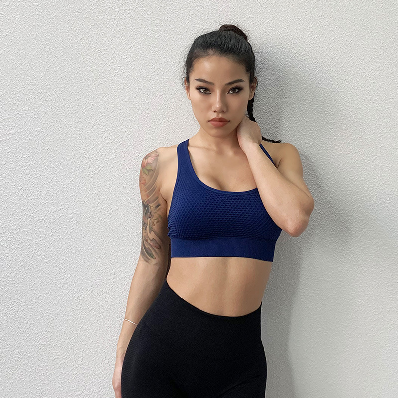 Yoga bra high strength shockproof support running sports underwear