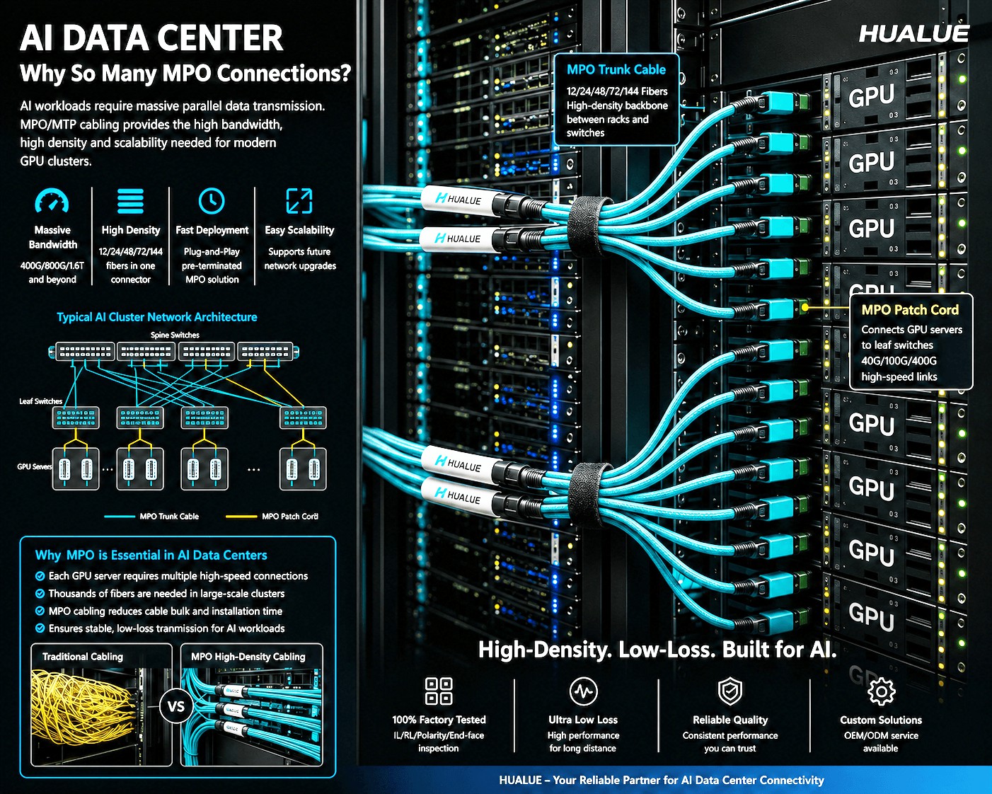 Why are AI data centers accelerating the deployment of MPO?