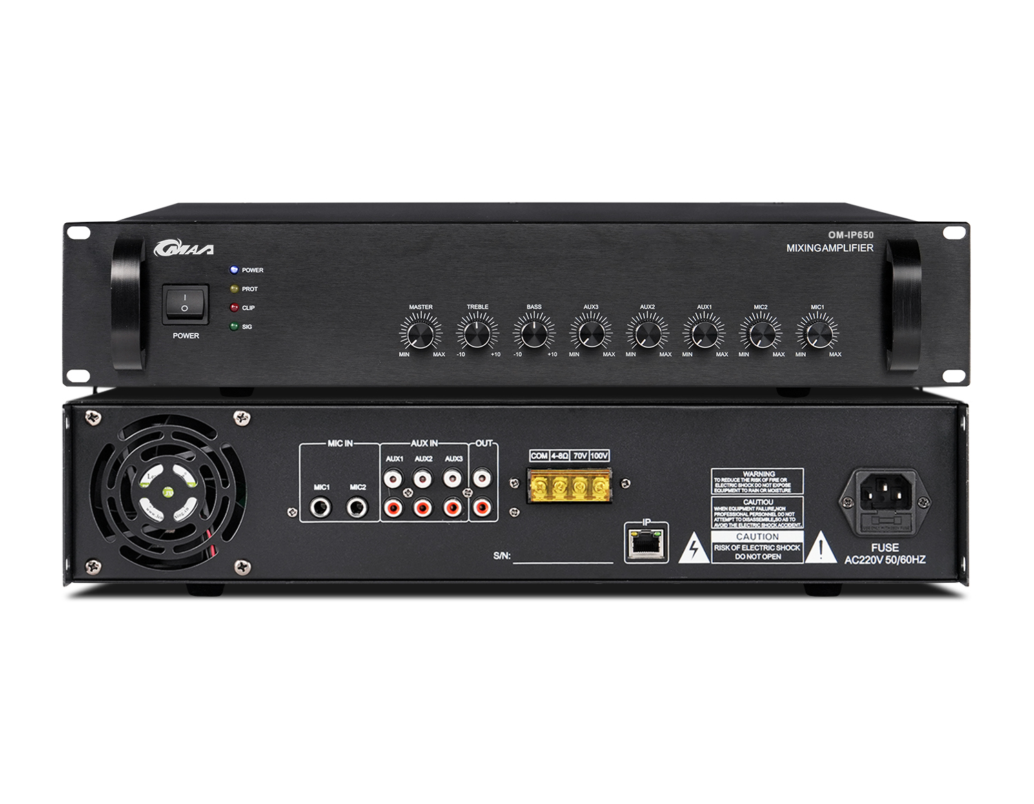 IP网络功率放大器 OM-IP60/120/180/240/300/360/500/650