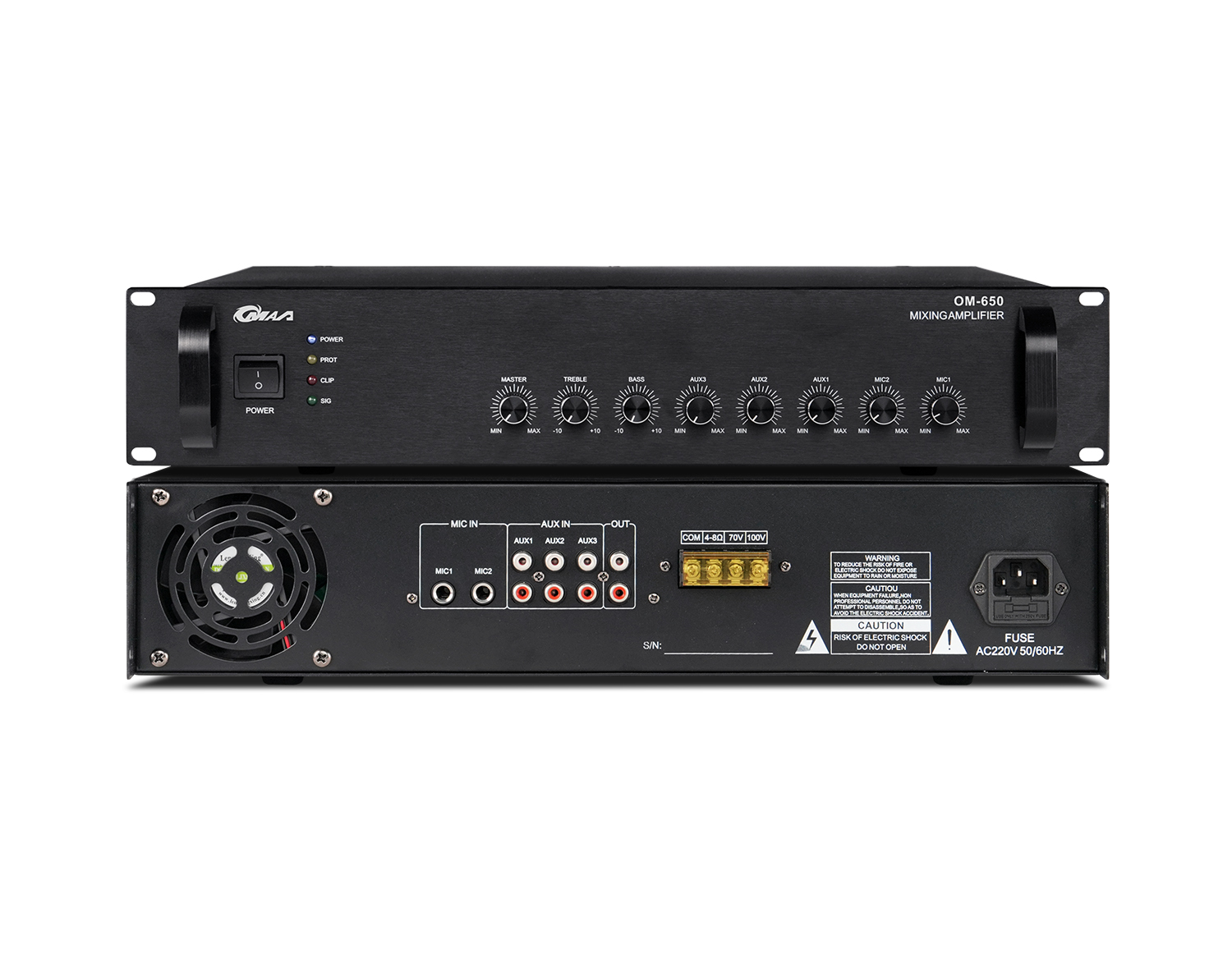 合并式定压功率放大器 OM-70/150/180/250/300/350/550/650
