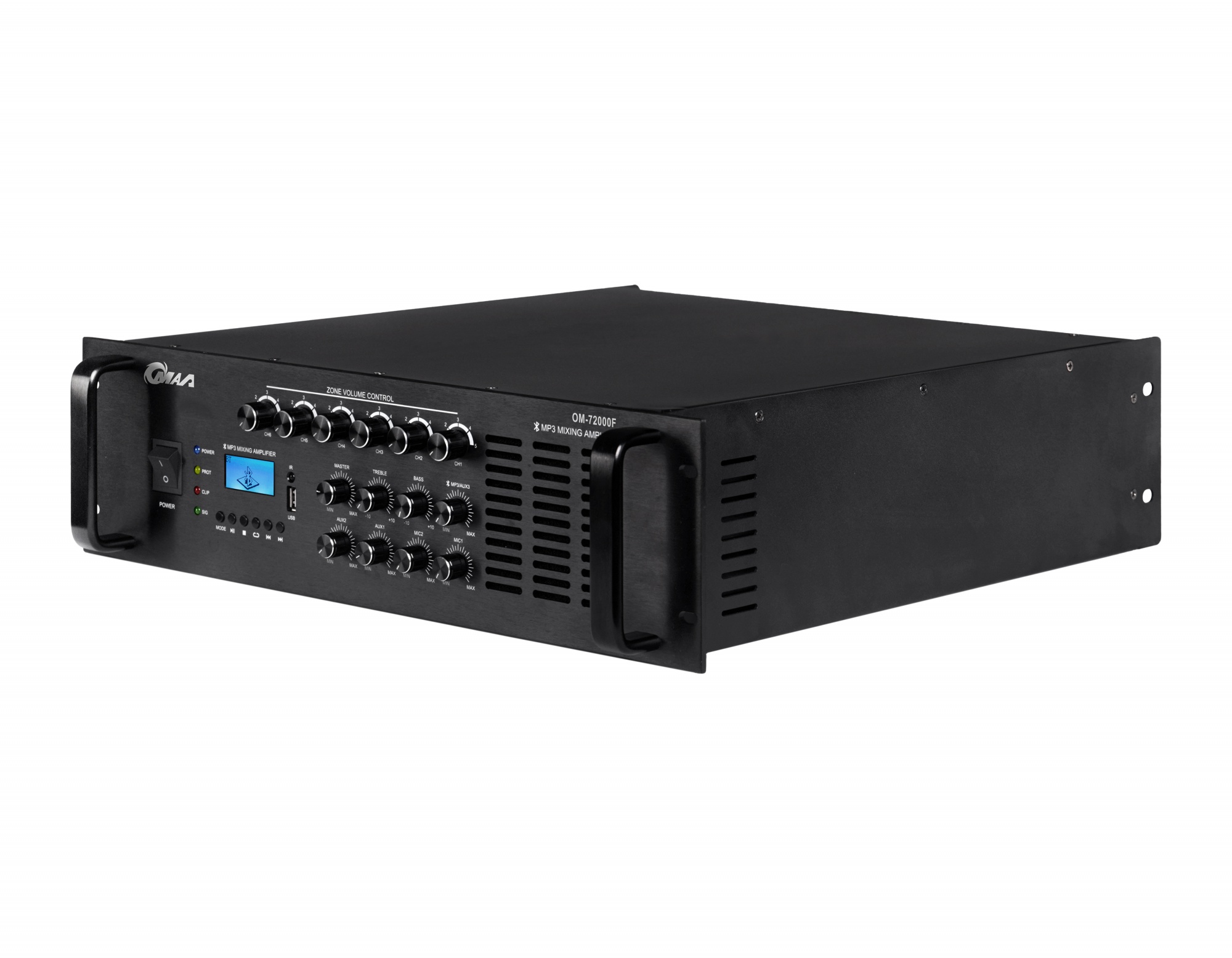 蓝牙/MP3/收音机六分区可调合并式定压大功率放大器  OM-7800F/71000F/71200F/71500F/72000F