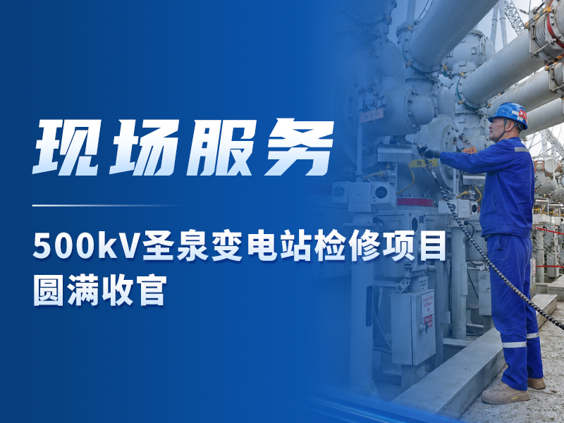 现场服务丨500kV圣泉变电站检修项目圆满收官