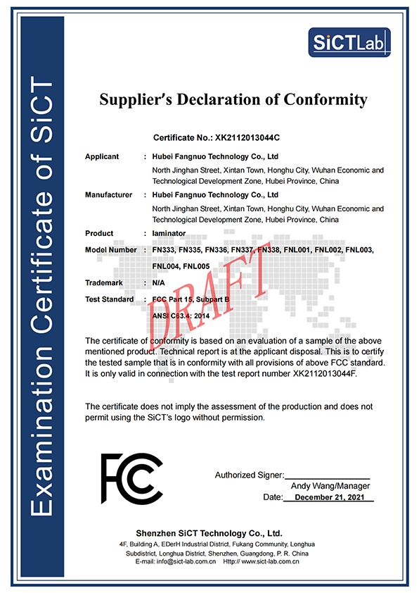 FCC Cert