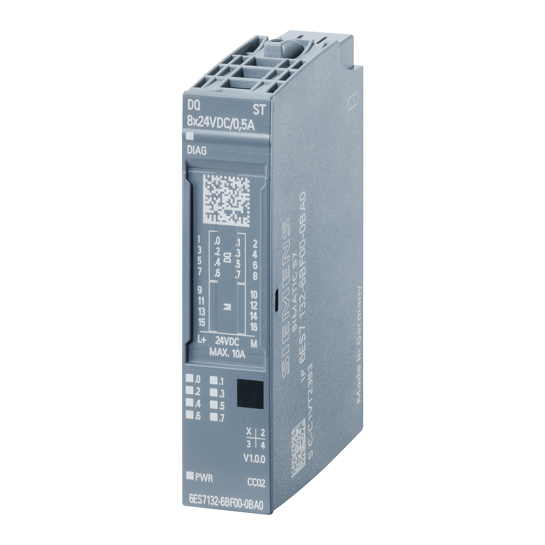 西门子-SIMATIC ET 200SP DQ 8x24 VDC/0.5 A HF PU 1
