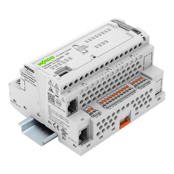 万可-紧凑型控制器 100; 8DI 4DO 2AI 2AO 2NI1KPT1K 1RS485; 2 x ETHERNET; SD