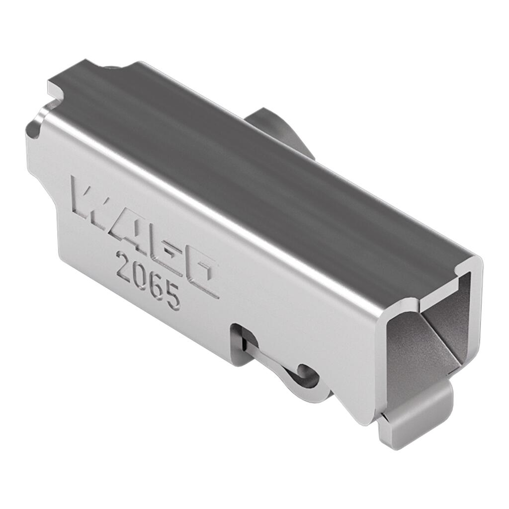 万可-SMD PCB 接线端子; 推压键; 0.75 mm²; 焊针间距 6.5 mm; 1极; Push-in CAGE CLAMP®; 采用卷装带式包装; 无外壳; 0,75 mm²; 银色