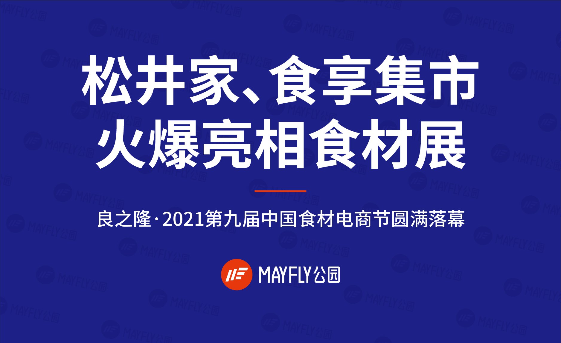 浮游旗下品牌“松井家”、“食享集市”火爆亮相中国食材电商节