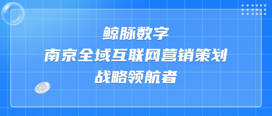 鲸脉数字：南京全域互联网营销策划的战略领航者