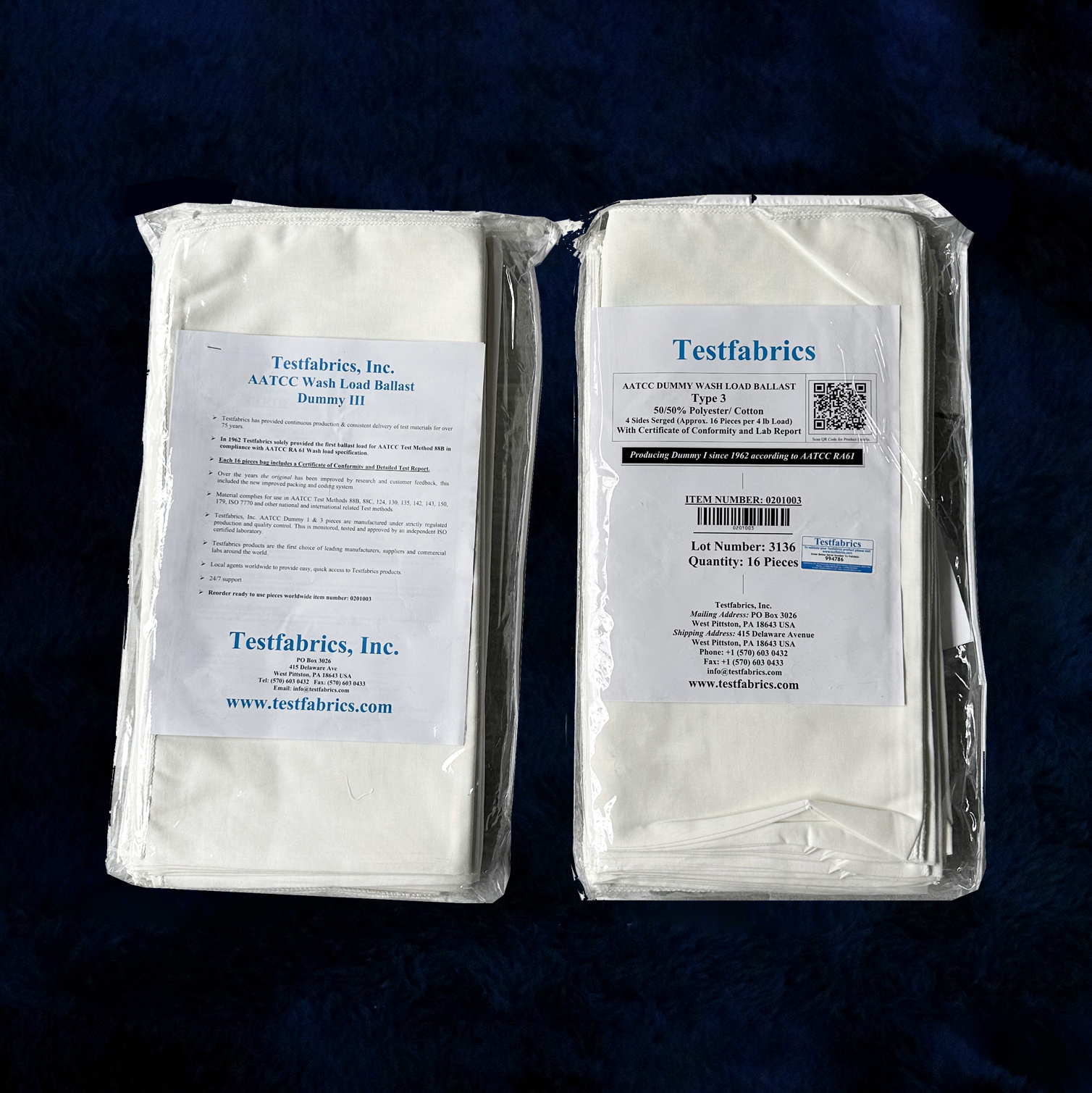 Testfabrics AATCC Type 3, Wash Load Ballast （Dummy）