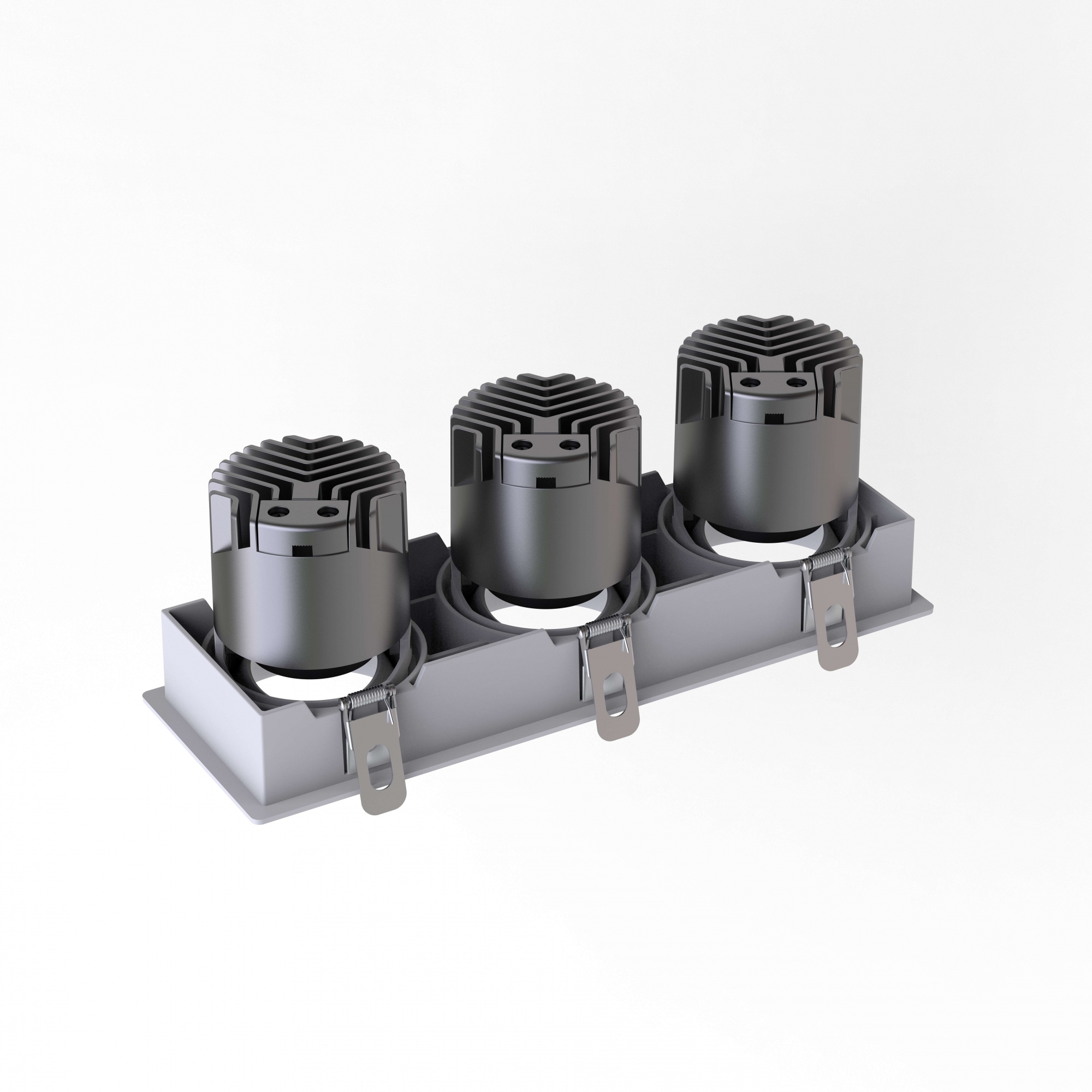 DA series 3-head recessed ceiling light